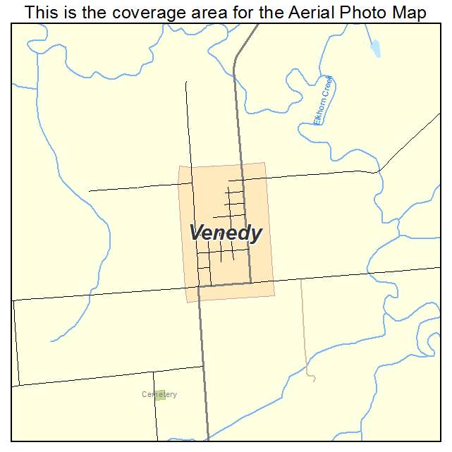 Venedy, IL location map 