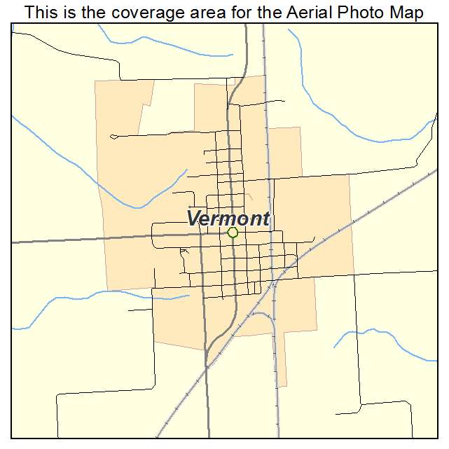 Vermont, IL location map 