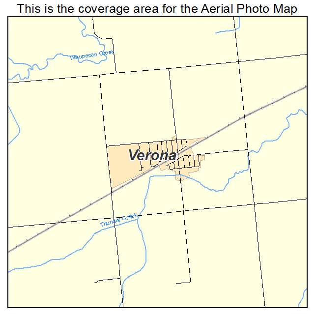 Verona, IL location map 