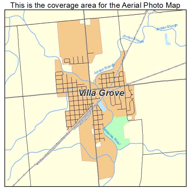 Villa Grove, IL location map 