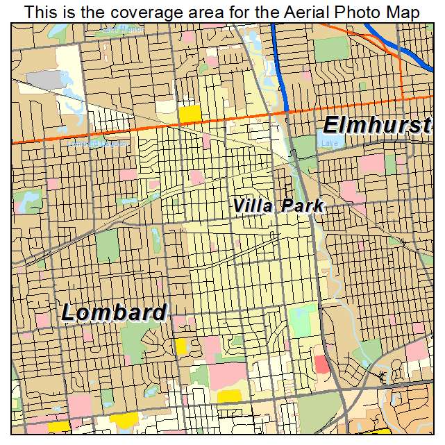 Villa Park, IL location map 