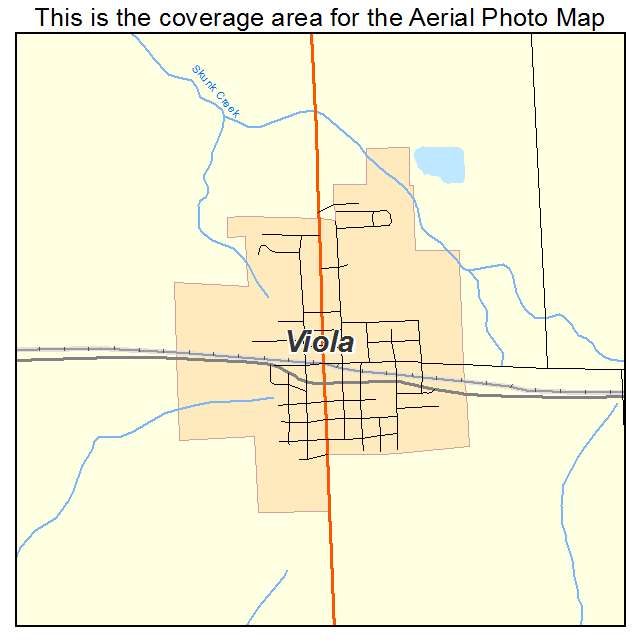 Viola, IL location map 