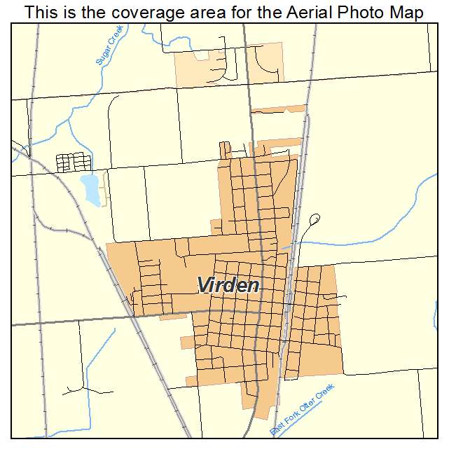 Virden, IL location map 