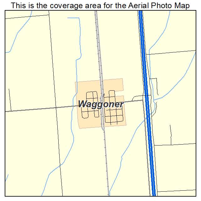 Waggoner, IL location map 