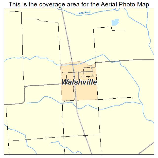 Walshville, IL location map 