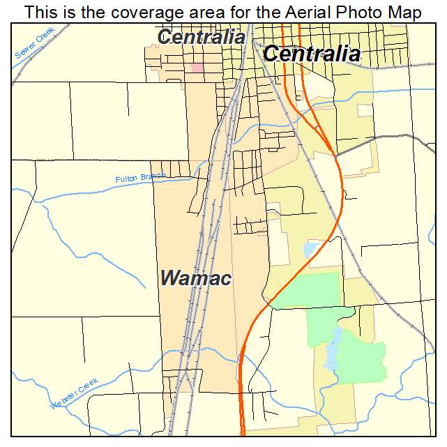 Wamac, IL location map 