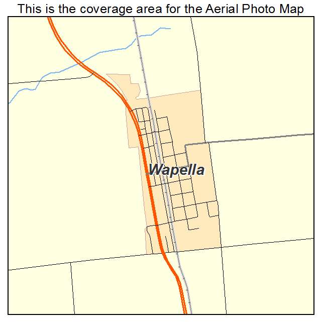 Wapella, IL location map 