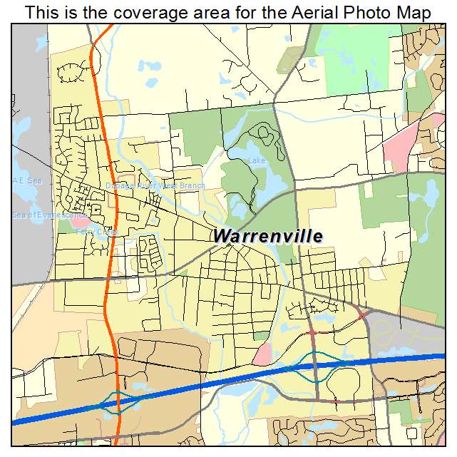 Warrenville, IL location map 