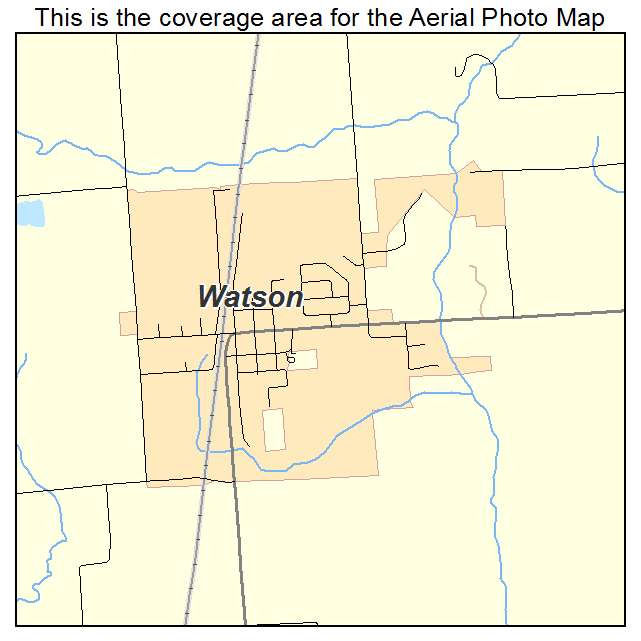 Watson, IL location map 