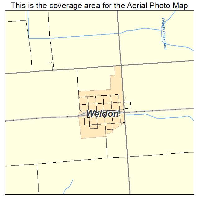 Weldon, IL location map 