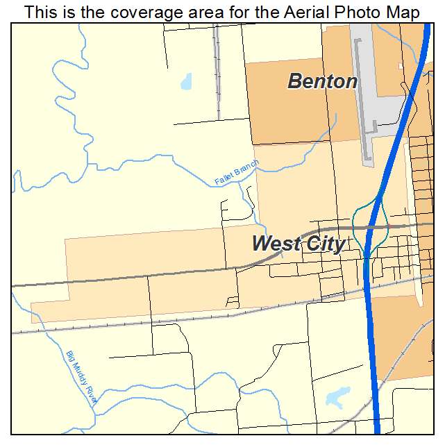 West City, IL location map 