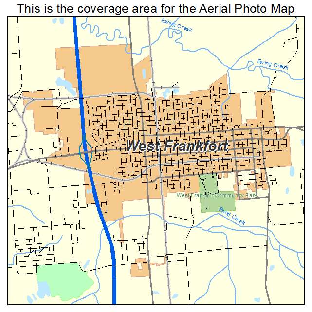 West Frankfort, IL location map 