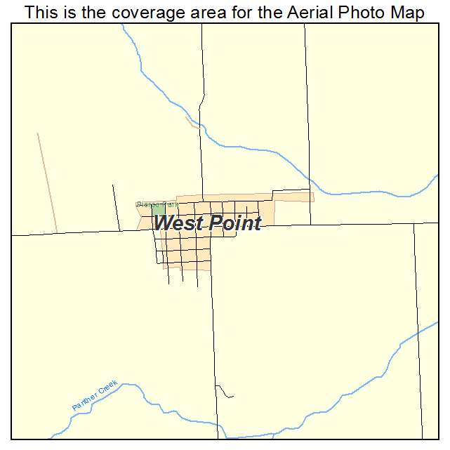 West Point, IL location map 