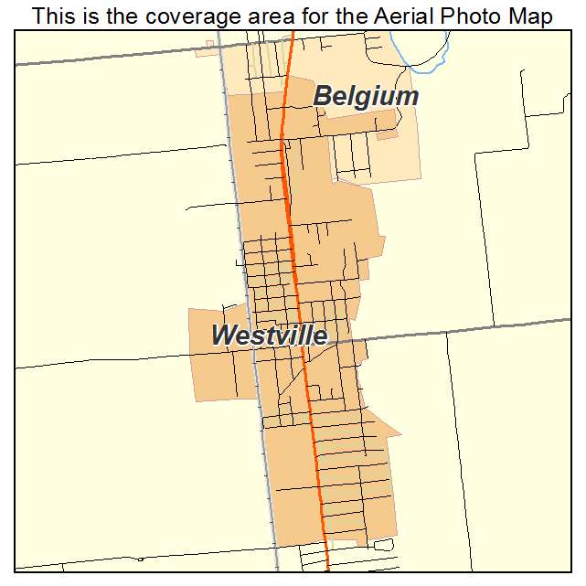 Westville, IL location map 