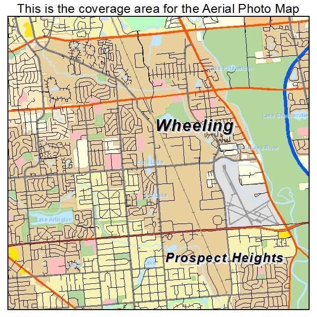 Wheeling, IL location map 