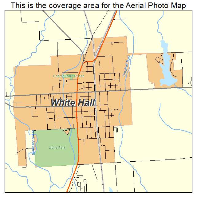 White Hall, IL location map 