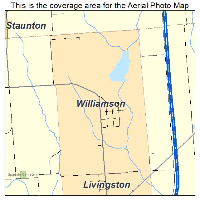 Williamson, IL location map 