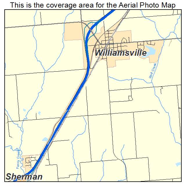 Williamsville, IL location map 