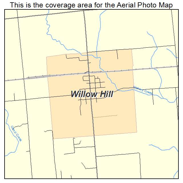 Willow Hill, IL location map 