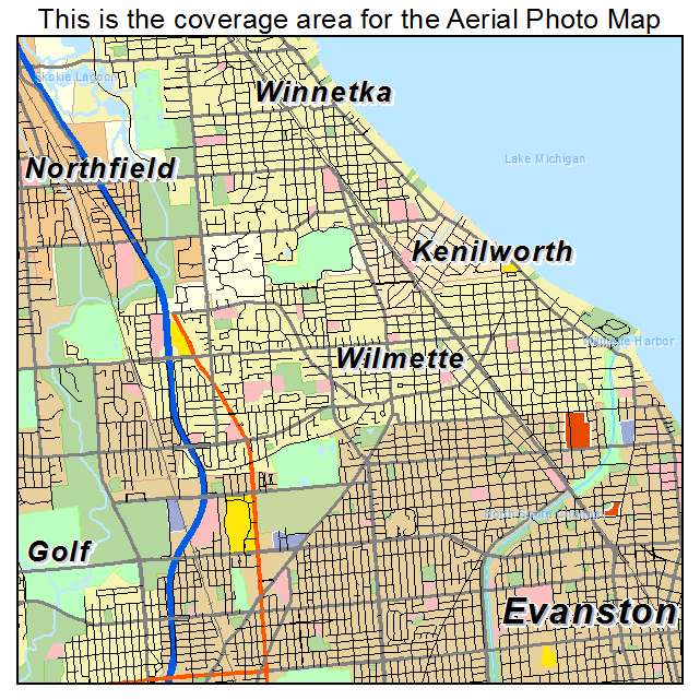 Wilmette, IL location map 