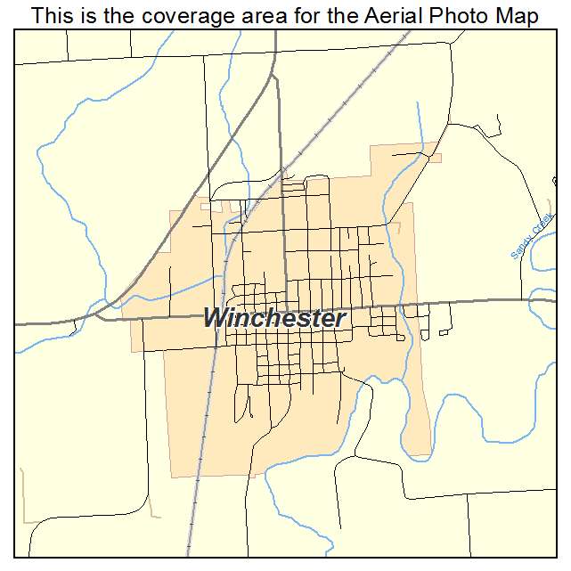 Winchester, IL location map 