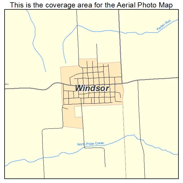 Windsor, IL location map 