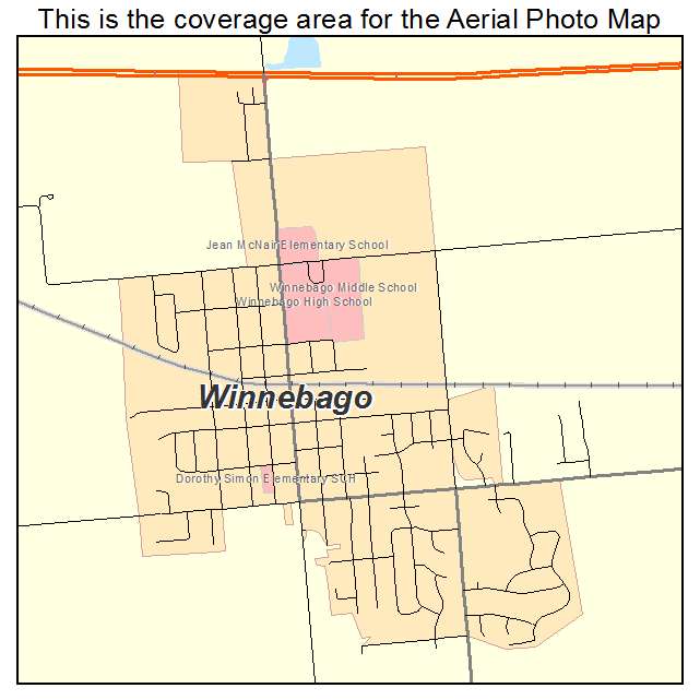 Winnebago, IL location map 