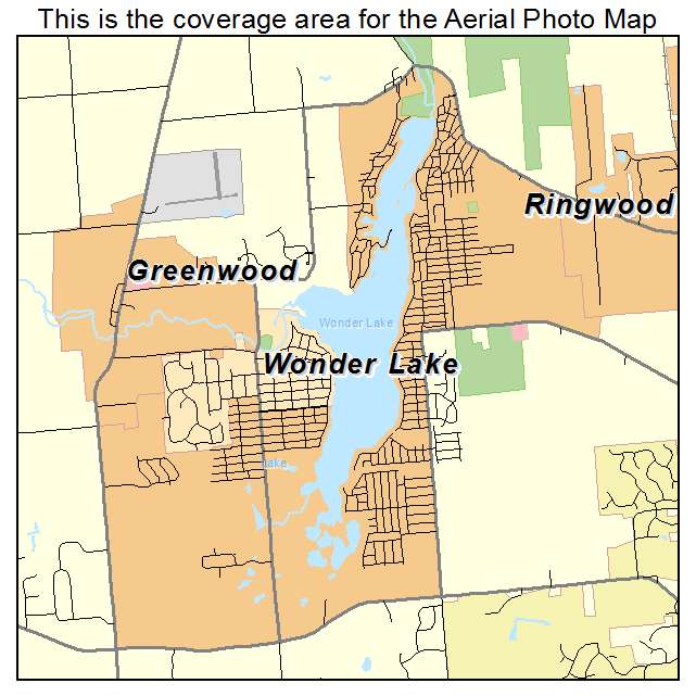 Wonder Lake, IL location map 