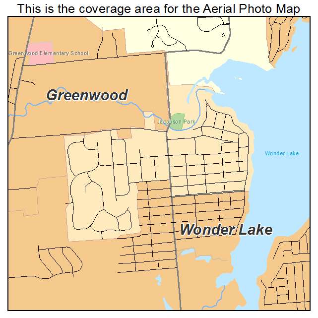 Wonder Lake, IL location map 