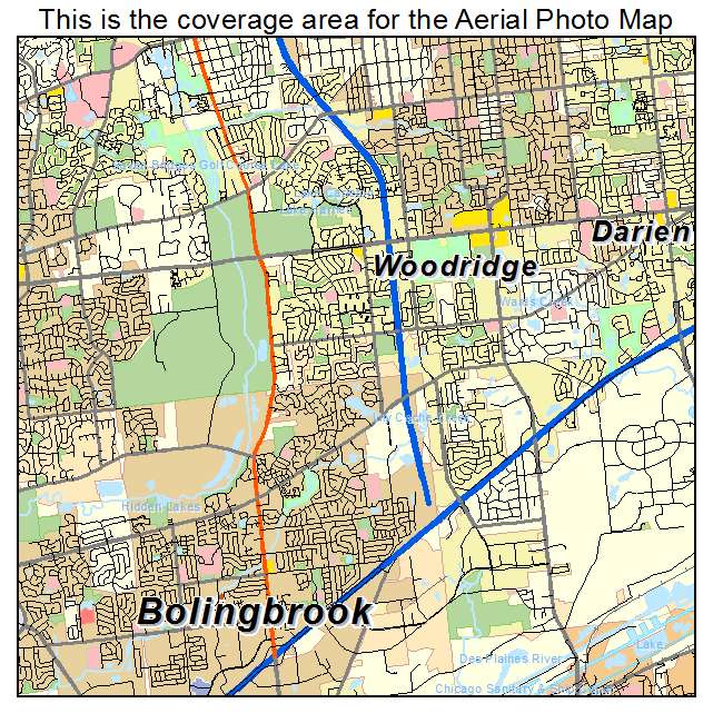 Woodridge, IL location map 