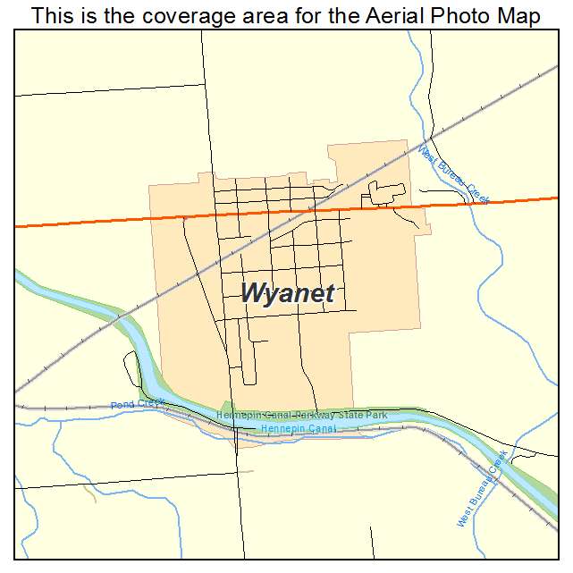 Wyanet, IL location map 