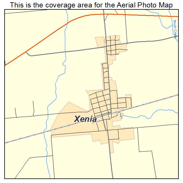 Xenia, IL location map 