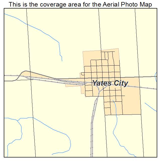 Yates City, IL location map 