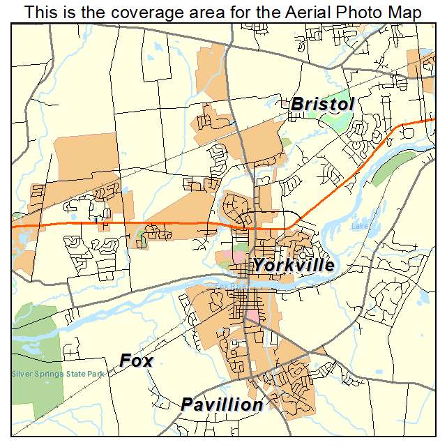 Yorkville, IL location map 