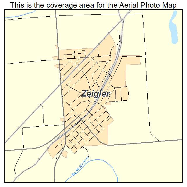 Zeigler, IL location map 