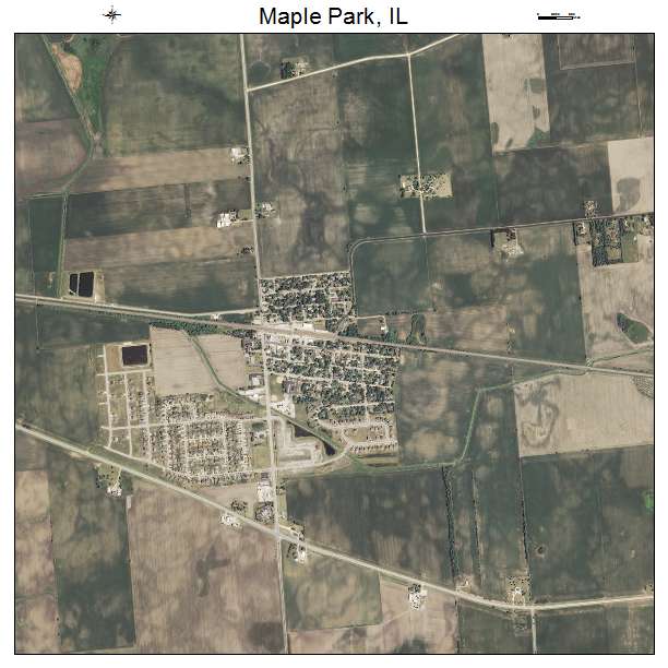 Maple Park, IL air photo map