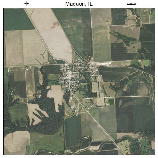 Maquon, IL air photo map