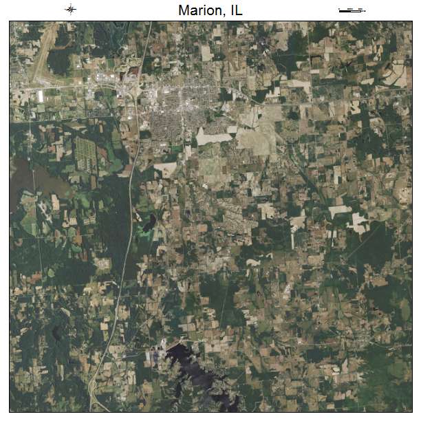 Marion, IL air photo map