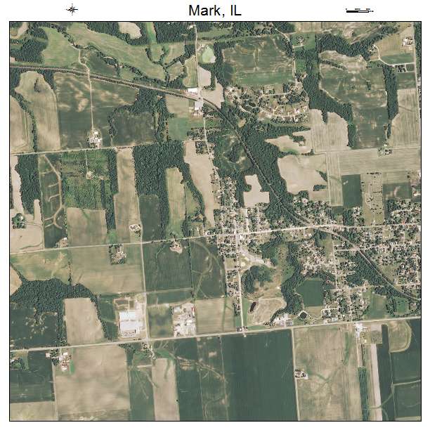 Mark, IL air photo map