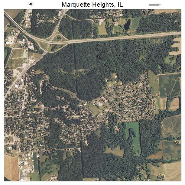 Marquette Heights, IL air photo map