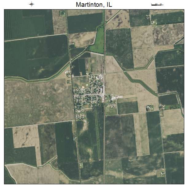 Martinton, IL air photo map
