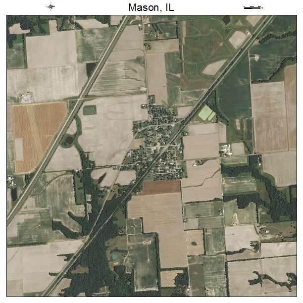 Mason, IL air photo map