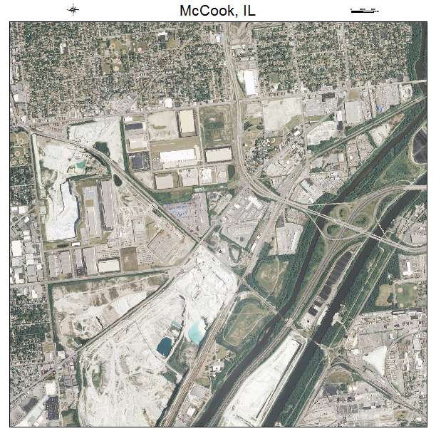 McCook, IL air photo map