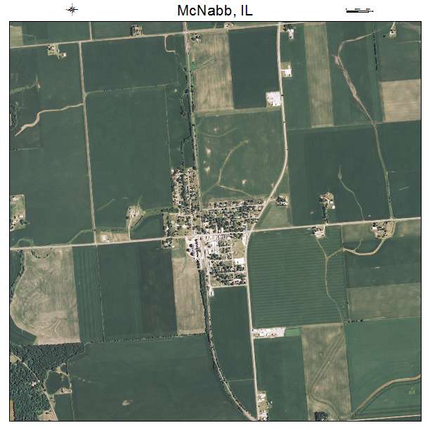 McNabb, IL air photo map