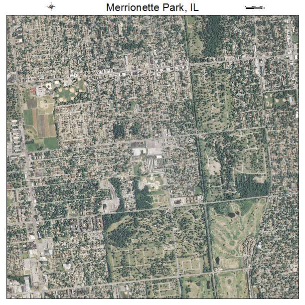 Merrionette Park, IL air photo map