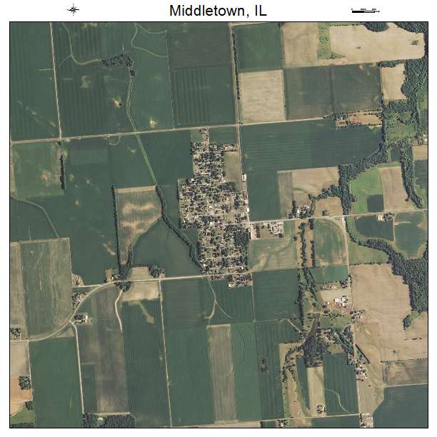 Middletown, IL air photo map