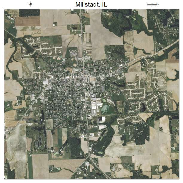 Millstadt, IL air photo map