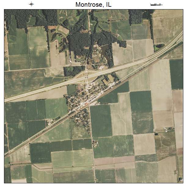 Montrose, IL air photo map