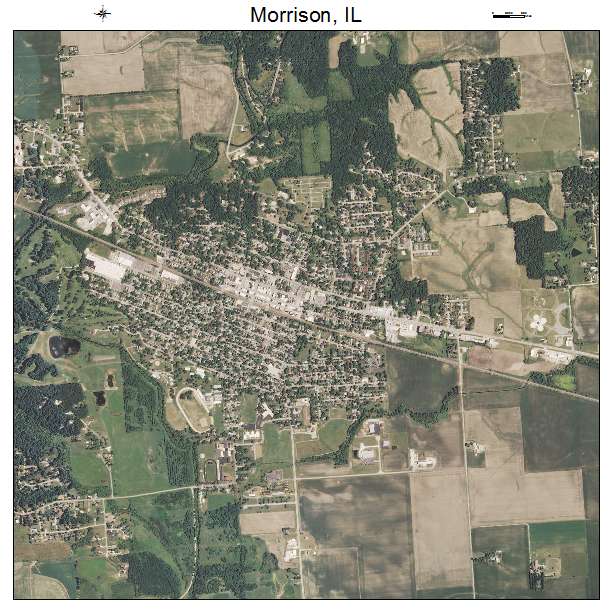 Morrison, IL air photo map