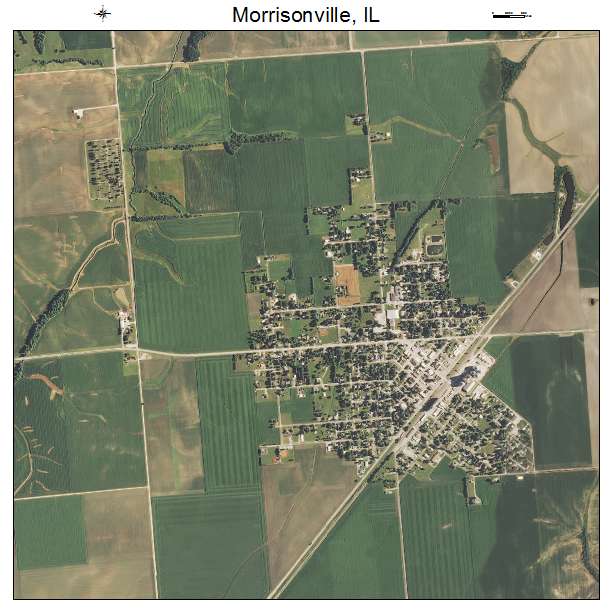 Morrisonville, IL air photo map